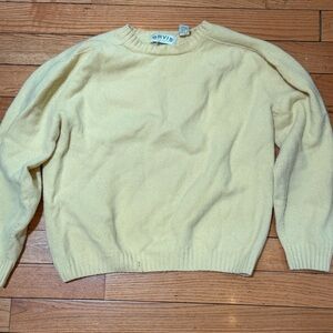 Orvis Pale Yellow Crewneck Sweater - Women's